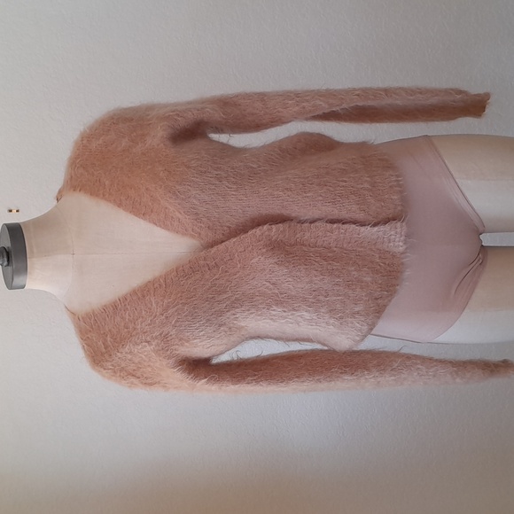 EUC- Kaelen Genuine Mohair Cardigan - Picture 2 of 16